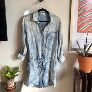 Anthropologie chambray romper